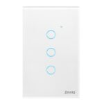 Smart Interruptor Zinnia 3 Botões 10A Wi-Fi 50/60Hz Branco - ZNS-I3B-WH01
