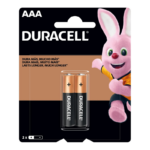 Pilha AAA Duracell 2 Unidades Alcalina 1,5v Palito - MN2400