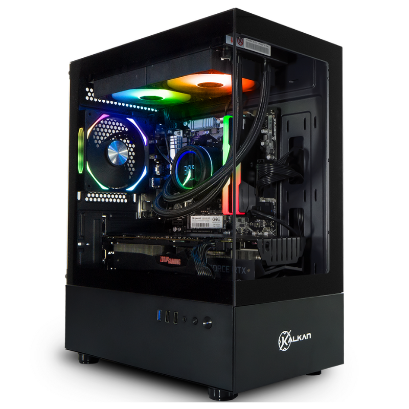 f833bb5053633f4f7f61bcd950f20b4e.png Gabinete Gamer Kalkan Avalon S/Fan S/Fonte Micro-ATX Vidro Temperado Preto - KLK00036 - Imagem 1
