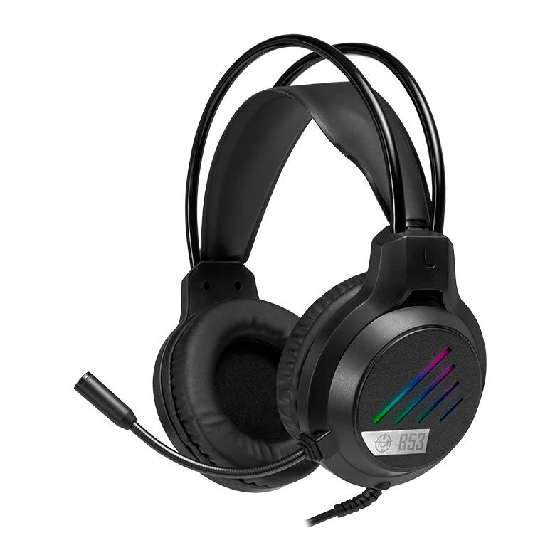 f89767033e57223189f662235569530f-1.jpg Headset Gamer TGT B53 Rainbow 50mm 20-20KHZ USB 3.5mm Preto - TGT-B53-RBW01 - Imagem 1