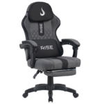 Cadeira Gamer Rise Mode Z11 Ângulo Ajustável Tecido Cinza e Preto - RM-CG-Z11-GB