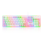 Teclado Membrana Redragon Dyaus 2 RGB White ABNT2 K509WP-RGB