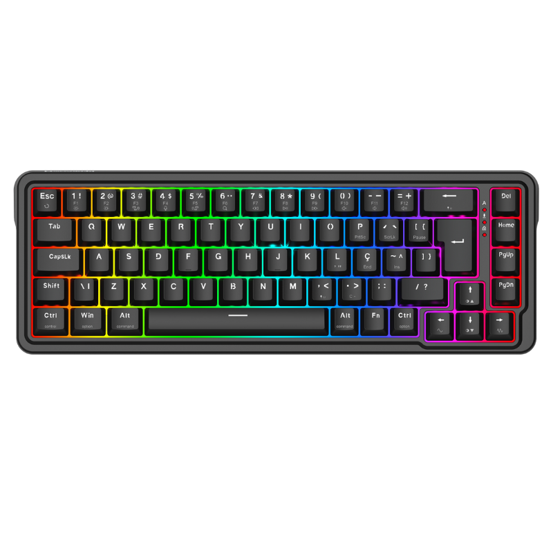 fb75b2dcd919da9a6cb4d8e26b81f7b8.png Teclado Magnético Gamer Redragon Nova RGB USB-C 65% Switch UltraMag Linear Preto - K709RGB-M - Imagem 1