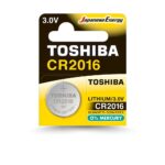 Pilha Moeda 2016 Toshiba Lithium 3V 1 Unidade- CR2016