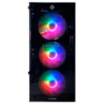 Gabinete Gamer Hayom 4 Fans S/Fonte RGB ATX MidTower Vidro Temperado Preto - GB1749 - Imagem 2