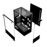 Gabinete Gamer Hayom 3 Fans S/Fonte MidTower ATX Vidro Temperado Preto - GB1792 - Imagem 3