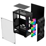 Gabinete Gamer Hayom 3 Fans S/Fonte MidTower RGB ATX Vidro Temperado Preto - GB1710 - Imagem 5