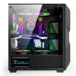 Gabinete Gamer Hayom 3 Fans S/Fonte MidTower RGB ATX Vidro Temperado Preto - GB1710 - Imagem 4