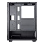 Gabinete Gamer Rise Mode Glass 06X MidTower S/Fan S/Fonte Vidro Temperado Preto - RM-CA-06X-FB - Imagem 4