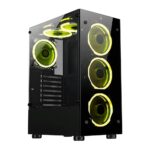 Gabinete Gamer Rise Mode Glass 06x MidTower ATX Vidro Temperado 6xFans ARGB S/Fonte Preto - RM-CA-06XB-ARGB - Imagem 3