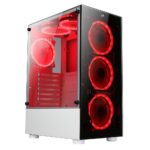 Gabinete Gamer Rise Mode Glass 06x 6 Fans S/Fonte MidTower ARGB ATX Vidro Temperado Branco - RM-CA-06XW-ARGB - Imagem 3