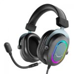 Headset Gamer Fifine H6 RGB USB 7.1 Drivers de 50mm Black - Imagem 4