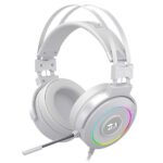 Headset Gamer Redragon Lamia 2 RGB 40mm 7.1 Branco Suporte Incluso - H320W-RGB - Imagem 2