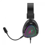Headset Gamer SuperFrame Sound RGB 50mm Surround 7.1 USB Preto - SF-HS-SD7CR3B - Imagem 2
