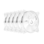 Kit 5 Cooler Fan Rise Mode Crystal Sound 120mm ARGB Transparente - RM-CS-02-ARGB - Imagem 4