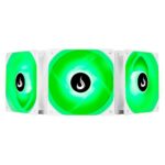 Kit Cooler Fan Rise Mode 3x120mm RGB 12V Controladora Branco - RM-CF-02-RGB - Imagem 3