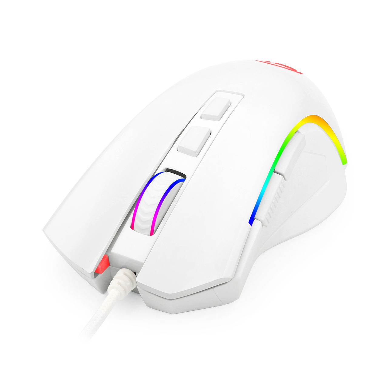Mouse Gamer Redragon Griffin RGB 7200DPI USB 6 Botões Lunar White - M607W - Imagem 2