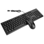 Kit Teclado E Mouse Rise Mode Office OF 01 USB DPI1000 ABNT2 Preto - RM-TM-01-FB - Imagem 5
