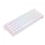 Teclado Mecânico Gamer Redragon Fizz Pro RGB Switch Marrom ABNT2 Branco K616-RGB-W - Imagem 5