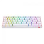 Teclado Mecânico Gamer Redragon Fizz Pro RGB Switch Marrom ABNT2 Branco K616-RGB-W - Imagem 2