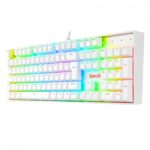 Teclado Gamer Mecânico Redragon Mitra Lunar White RGB Switch Preto - K551W-RGB (PT-BLACK) - Imagem 2
