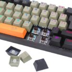 Teclado Gamer Redragon Mecânico Fizz RGB Laranja Cinza Preto Switch Marrom - K617RGB-OG GY BK - Imagem 6