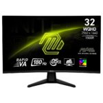 Monitor Gamer 31.5" MSI MAG 32CQ6F Curvo Led 1500r WQHD 180hz 0.5ms AMD FreeSync - 9S6-3DC91M-004
