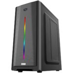 Gabinete Gamer Kalkan Veld Lite RGB S/Fan S/Fonte ATX MidTower Fita LED RGB Preto - KLK00071 - Imagem 3
