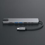 Hub Adaptador USB-C 8 em 1 HDMI 4K RJ45 SD/TF PD 87W - Imagem 4