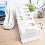 Filtro De Linha Profissional Estação 11 Em 1 Indução USB-C - Branco - Imagem 2