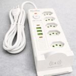 Filtro De Linha Profissional Estação 11 Em 1 Indução USB-C - Branco - Imagem 3