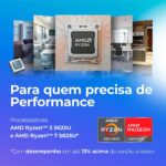 Notebook Positivo Vision R15M 15” FHD AMD Ryzen 7-5825U Linux 8GB RAM 256GB SSD Wi-Fi 6 IPS Minitela Preto - Imagem 4