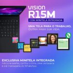 Notebook Positivo Vision R15M 15” FHD AMD Ryzen 7-5825U Linux 8GB RAM 256GB SSD Wi-Fi 6 IPS Minitela Preto - Imagem 7