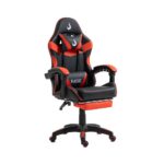 Cadeira Gamer Rise Mode X06 Angulo Ajustável Apoio P/Pés Até 130Kg PU/PVC Preta e Vermelha - RM-CG-X06-BR - Imagem 2