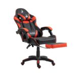 Cadeira Gamer Rise Mode X06 Angulo Ajustável Apoio P/Pés Até 130Kg PU/PVC Preta e Vermelha - RM-CG-X06-BR - Imagem 4
