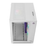 Gabinete Gamer Mancer CV100 3 Fans S/Fonte MidTower Lateral De Vidro Purple Edition Branco - MCR-CV100-PEW - Imagem 5