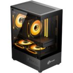 Gabinete Gamer Kalkan Hakon S/Fan S/Fonte Micro-ATX Vidro Temperado Duplo USB 3.0 Panorâmico - KLK00080 - Imagem 2