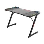 Mesa Gamer Redragon GD-1104E-L RGB Fibra De Carbono Em Z Reforçada C/Mousepad 120x60x74cm Preto 120x60x74cm - GD-1104E-L - Imagem 5