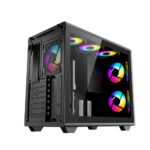 Gabinete Gamer Redragon Magic Box S/Fan S/Fonte ATX Compacto Painel Frontal Mesh Preto - CA-616B - Imagem 6