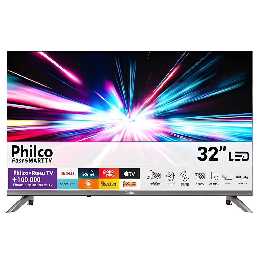 2119c405b35f1114469baf96e37e12df.jpg Smart Tv Philco 32 Polegadas Led HD Roku Dolby Audio HDR10 VA - P32CRB - Imagem 1