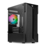 Gabinete Gamer TGT Skylancer V2 1 Fan S/Fonte MidTower Lateral De Vidro Preto - TGT-SKLV2-BK-1F