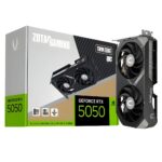 Placa De Vídeo NV RTX5050 GeForce Zotac 8GB Twin Edge OC GDDR6 128Bits - ZT-B50500H-10M