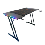 Mesa Gamer Slim RGB E Mousepad Hayom Com Apoio Para Headset e Copo - MG1002