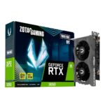 Placa De Vídeo RTX3050 6GB NVIDIA GeForce Twin Edge OC Zotac GDDR6 96Bits - ZT-A30510H-10L