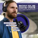 Fone De Ouvido Sem Fio Bluetooth Estéreo C/Rádio FM Entrada P/ Cartão Micro SD Starmega - ST-95 - Imagem 4