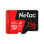 Cartão De Memória 256GB Netac P500 Extreme Pro Micro SDXC Classe U3 C/Adaptador SD V30 A1 - NT02P500PRO-2