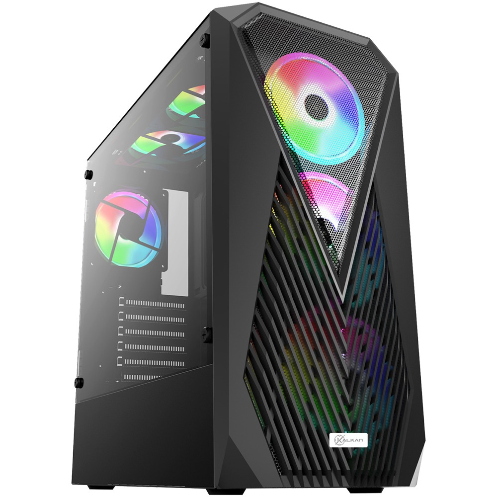 fbc85f29d829c39df3dd825810723513.png Gabinete Gamer Kalkan Joturn Lite S/Fan S/Fonte ATX MidTower Vidro Temperado Preto - KLK00087 - Imagem 1