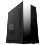 Gabinete Keytime Frame S/Fan S/Fonte Micro-ATX Vidro Temperado Preto - KYT00044