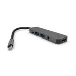 Hub Adaptador USB-C 5 em 1 HDMI 4K 2x USB  3.0 PD Audio P2 - Imagem 4
