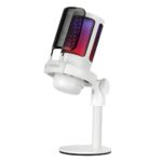 Microfone Gamer Fortrek MIC10 USB-C Cardioide Plug & Play Branco - MIC10 - Imagem 2